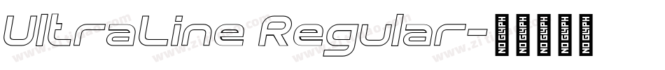 UltraLine Regular字体转换